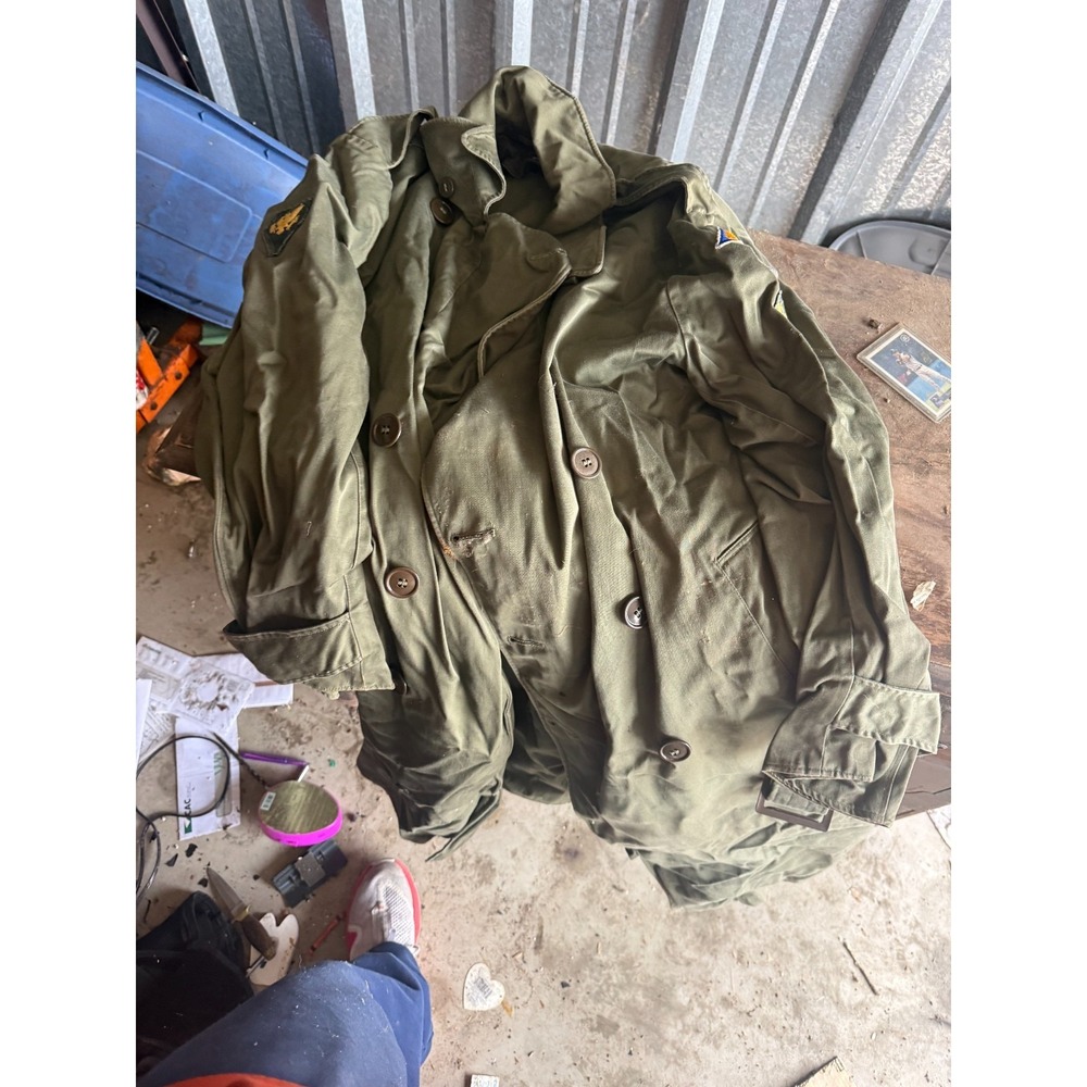 Vintage US Army Field Jacket M51 M65‎ Vietnam Era Military Patch Coat